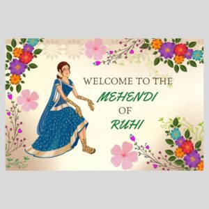 Mehendi Welcome Sign